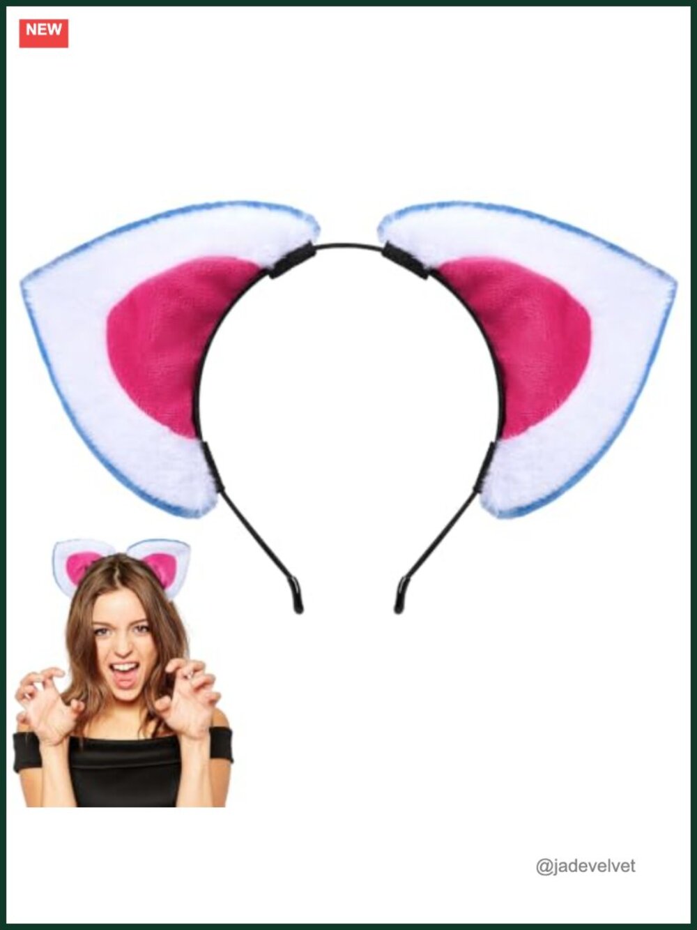 Tiger Ears Headband Halloween Costume Accessory Plush Cosplay